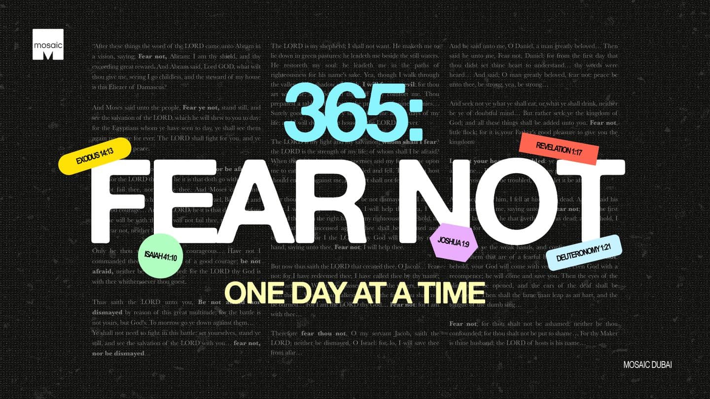 365: Fear Not - One Day at a Time