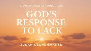 God's Response to Lack